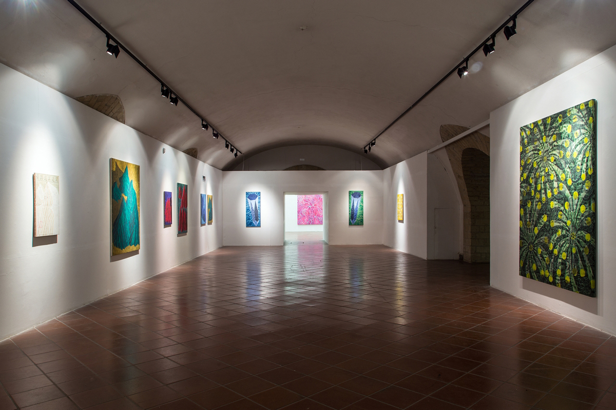 Galassie sul castello, exhibition view at Castel Sant'Elmo, Napoli