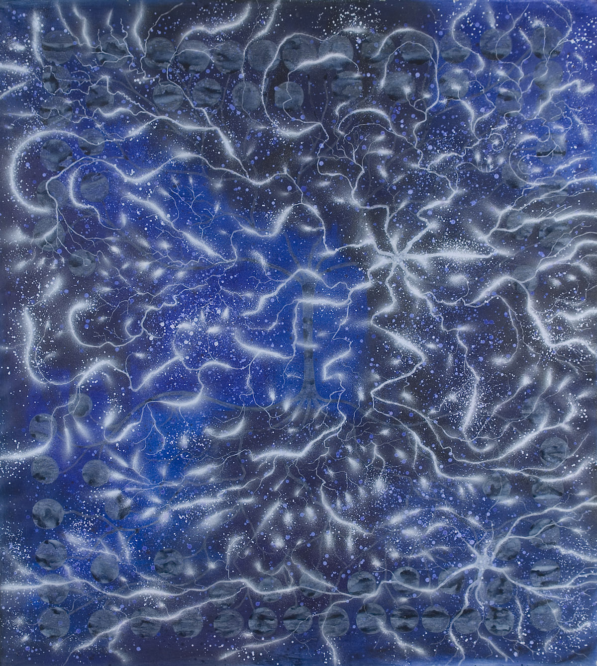 Sinestesia, 2007, acrylic on canvas, cm 220 x 200