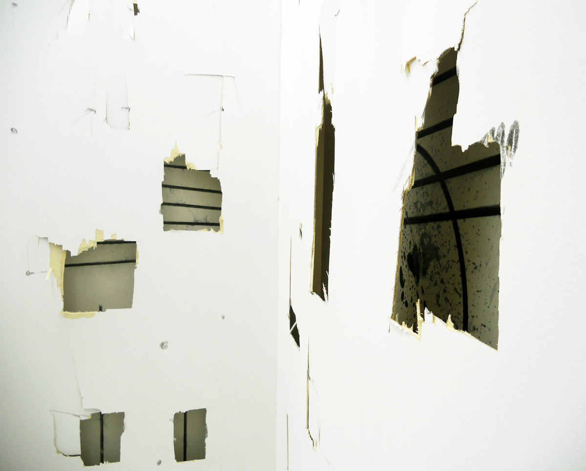 Screaming at a Wall, 2012, installation detail