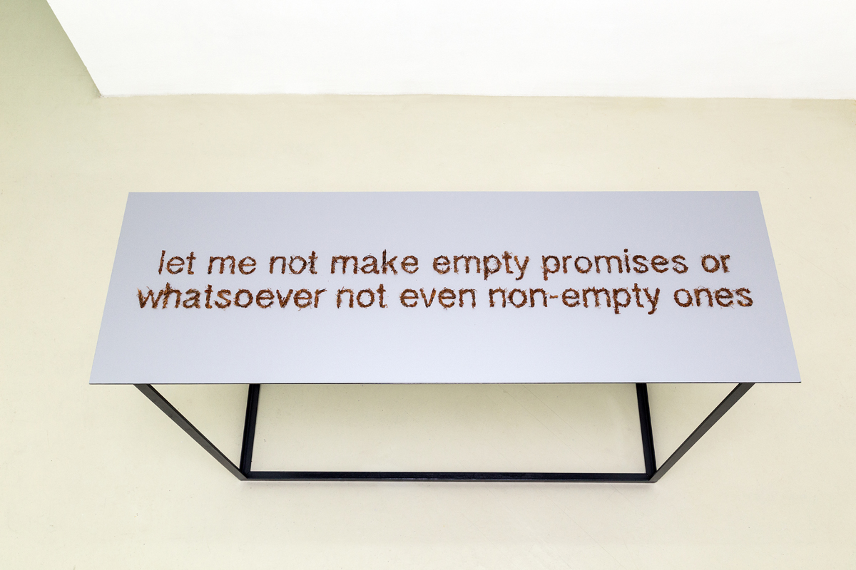 Let me not make empty promises or whatsoever not even non-empty ones, 2014