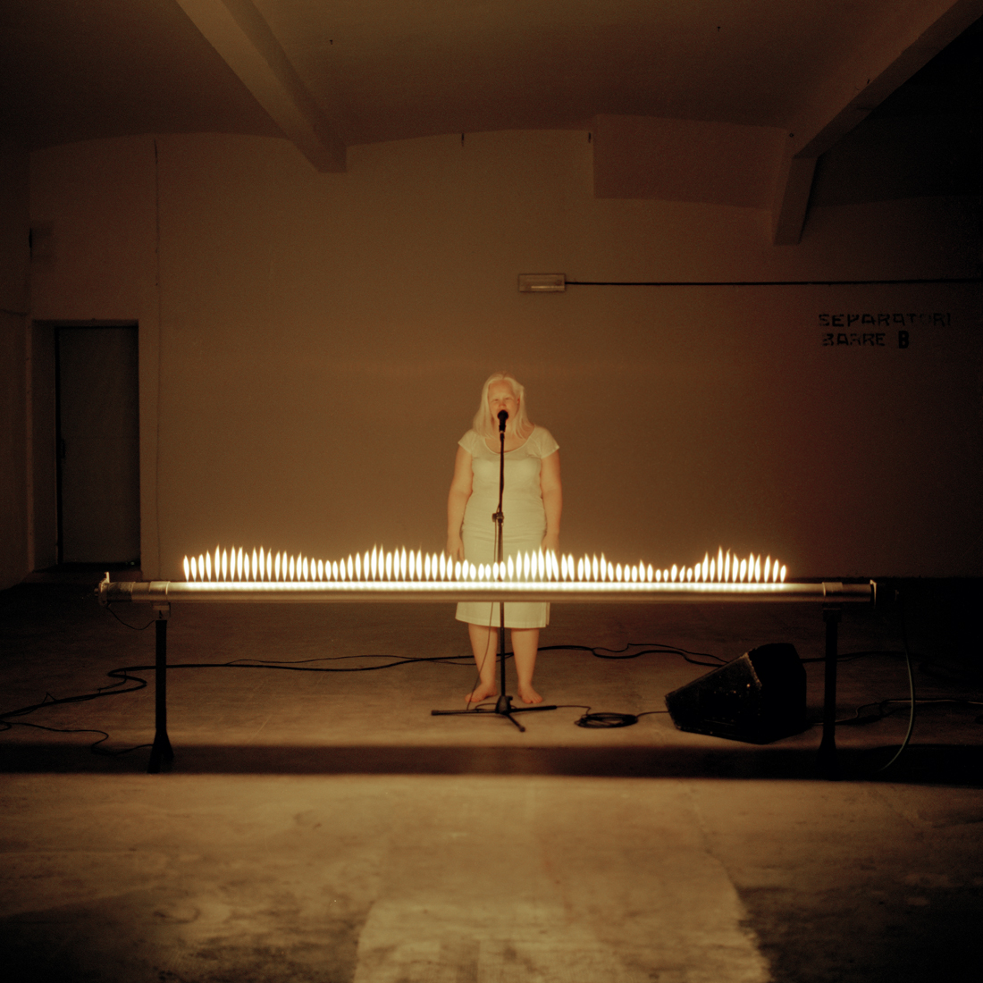 Moth, 2009, performance at Centrale Fies, Trento, 15'