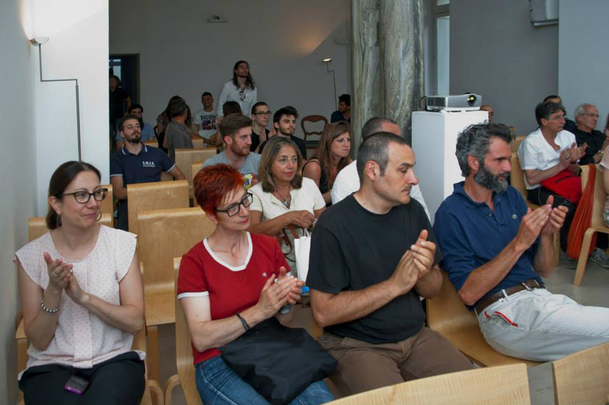 video screening and talk with Sergio Vega and Eugenio Viola at Museo Madre, Napoli — photo A.Marra