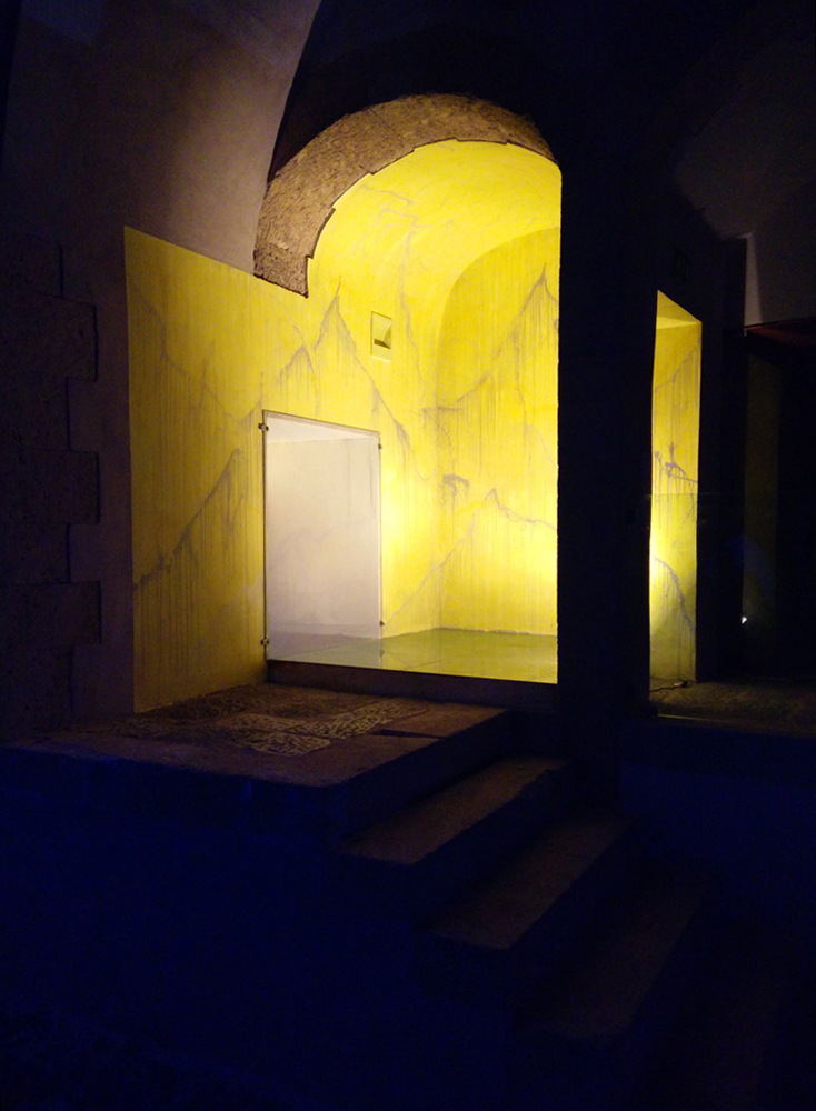 Particella di Dio, 2016, wall painting for Sant'Elmo