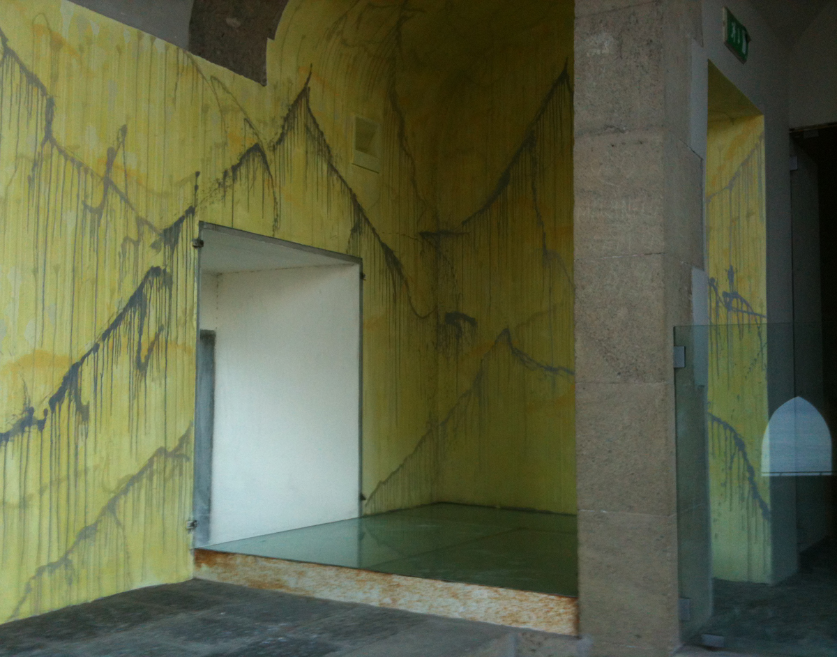 Particella di Dio, 2016, wall painting for Sant'Elmo